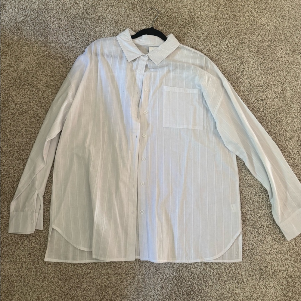 white button down shirt